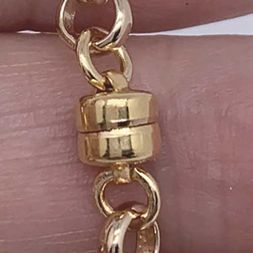 22K Gold Filled magnetic clasp for necklaces and bracelets