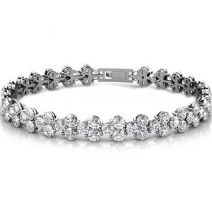 crystal tennis bracelet bridal