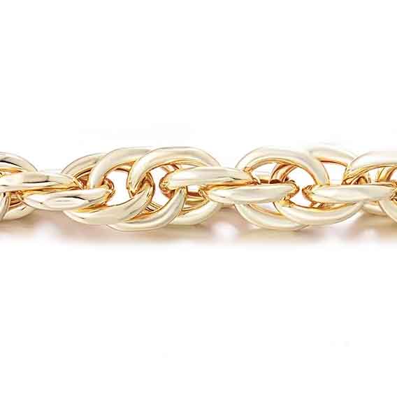 gold chain links necklace bracelet jewellery nz
