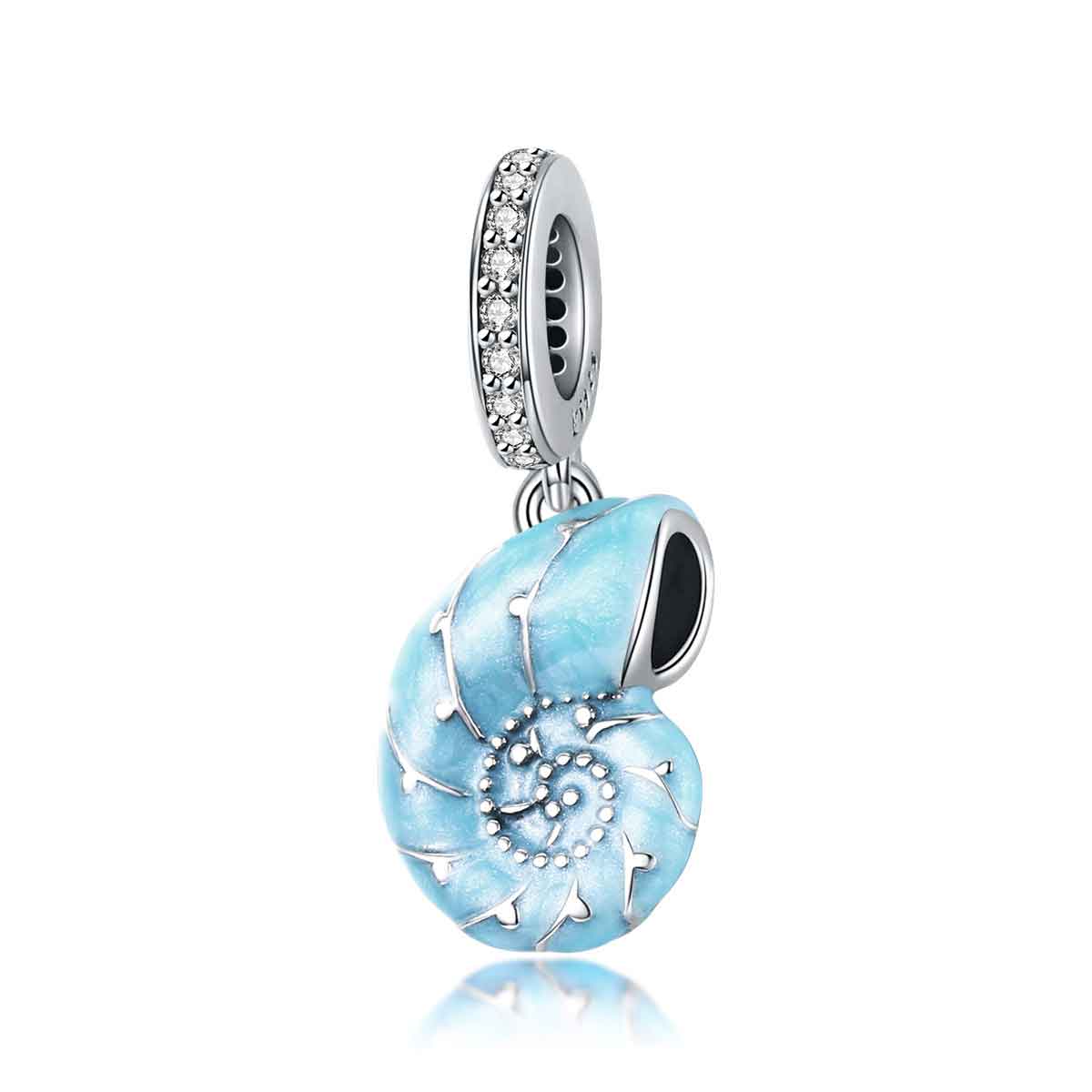 blue nautilus bracelet charm for women girls