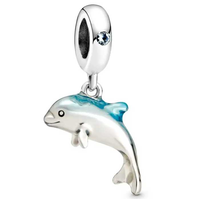 silver dolphin charm