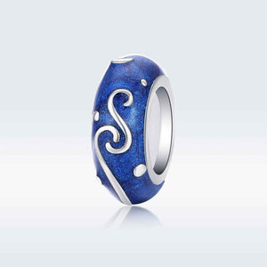 blue silver charm for women girls