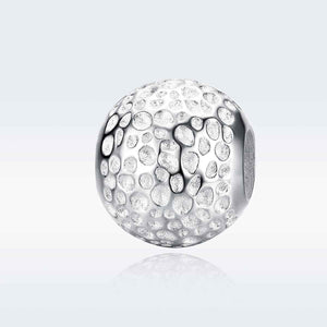 silver ball charm for bracelets