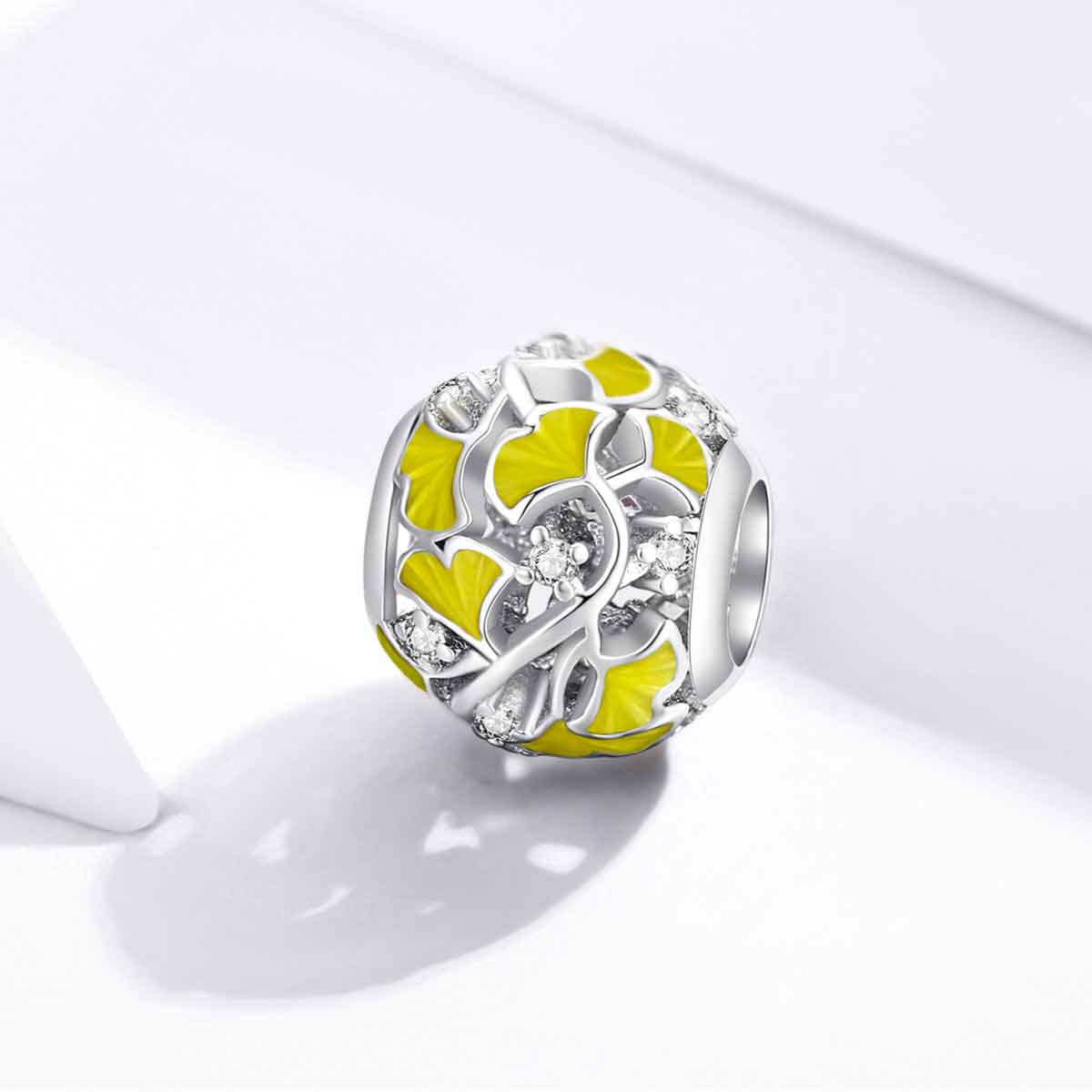 ginko leaves silver charm pandora