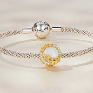 gold opal charm for bracelet nz