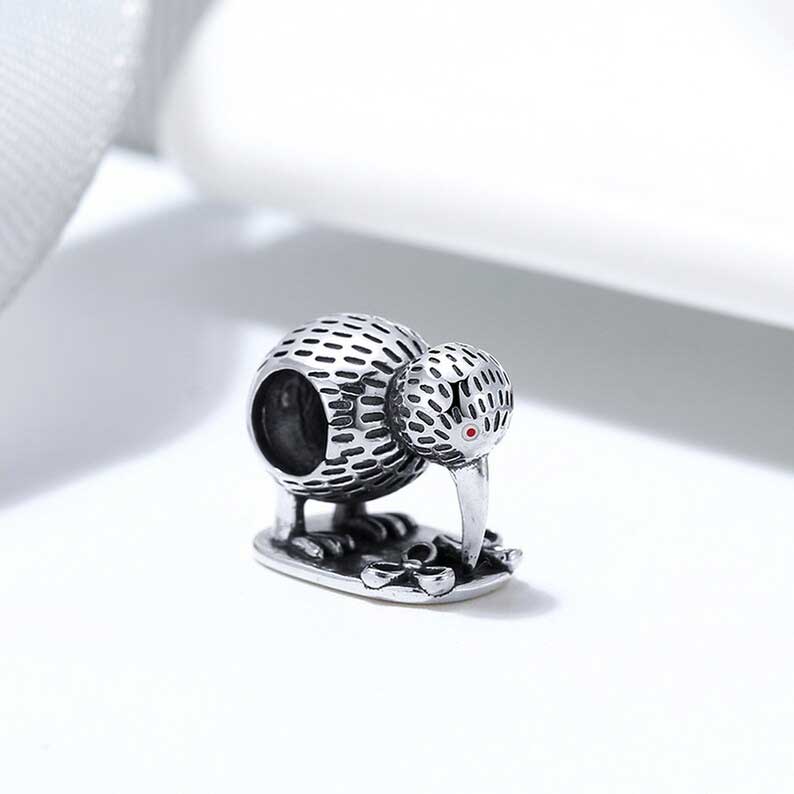 frenelle jewellery silver charm bracelet kiwi bird