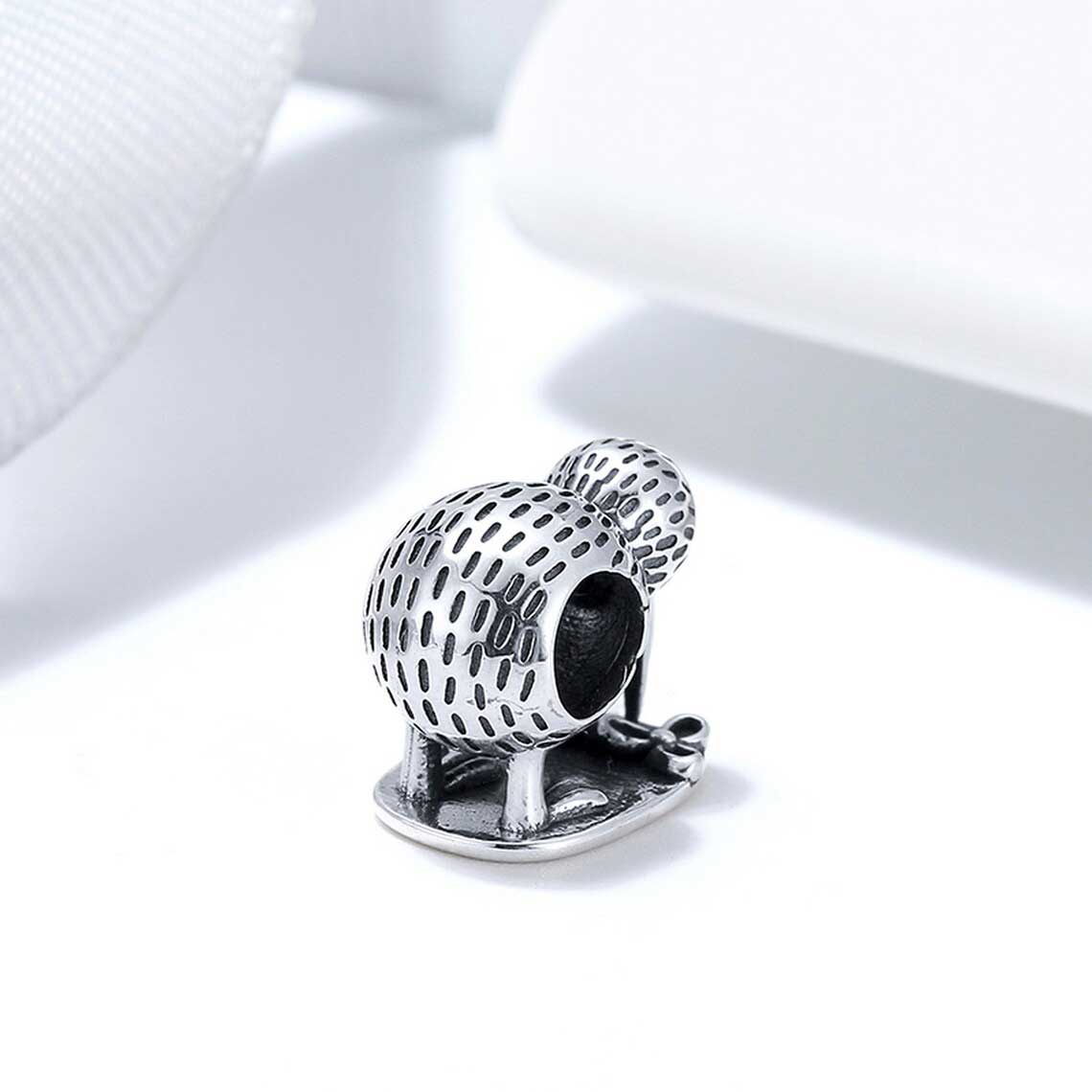 frenelle jewellery silver charm bracelet kiwi bird