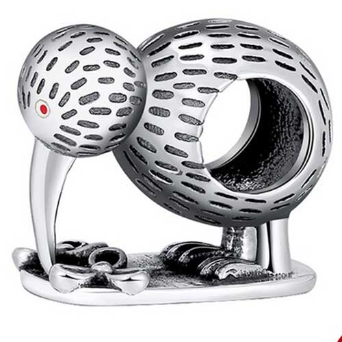 frenelle jewellery silver charm bracelet kiwi bird