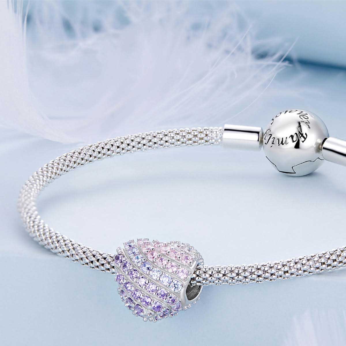 Buy Jewels Galaxy Best Valentine Gifts Magnificent Crystal Heart Design  Silver Plated Brilliant Charm Bracelet for Women/Girls (CT-BNG-49050) at  Amazon.in