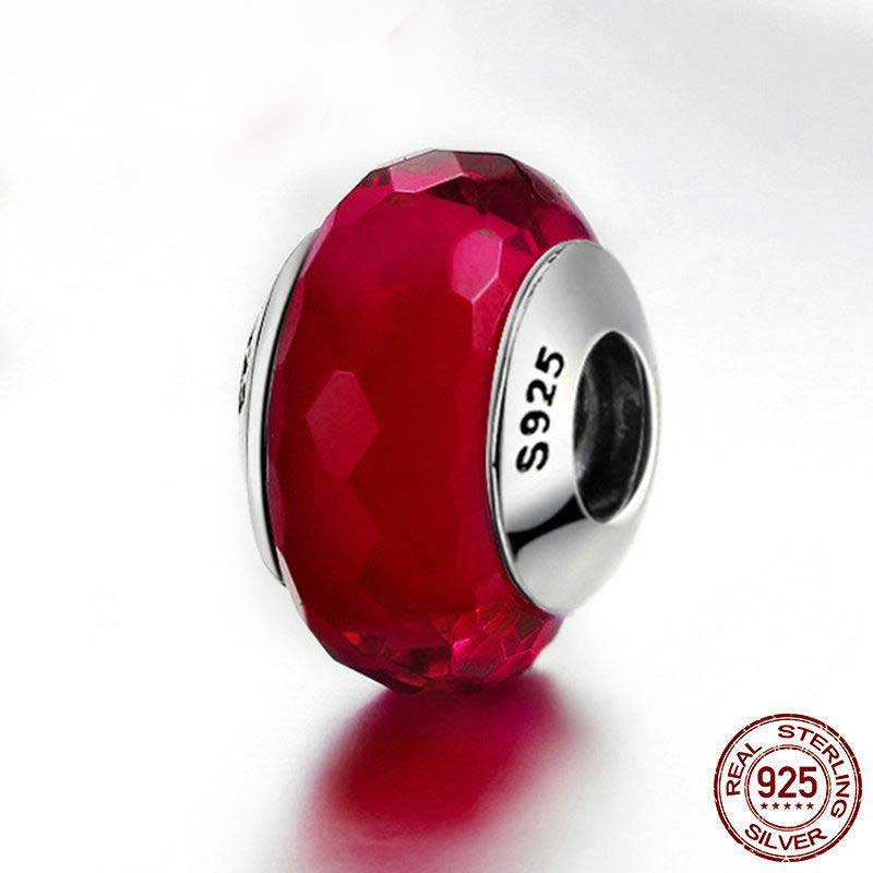 frenelle jewellery charm bead red murano