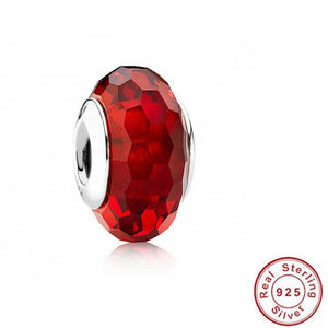 frenelle jewellery charm bead red murano
