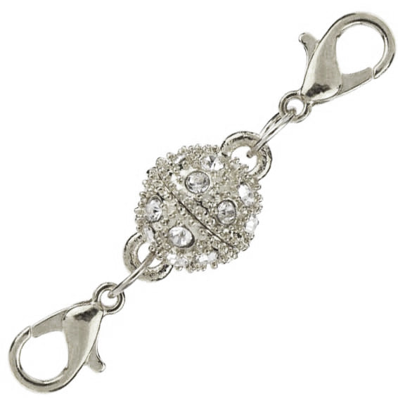 Necklace or Bracelet difficult to do up?  HERE'S THE ANSWER! Large silver magnetic clasp