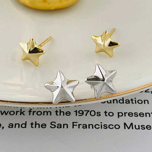 gold star stud earrings for women girls