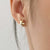 silver star stud earrings for women girls