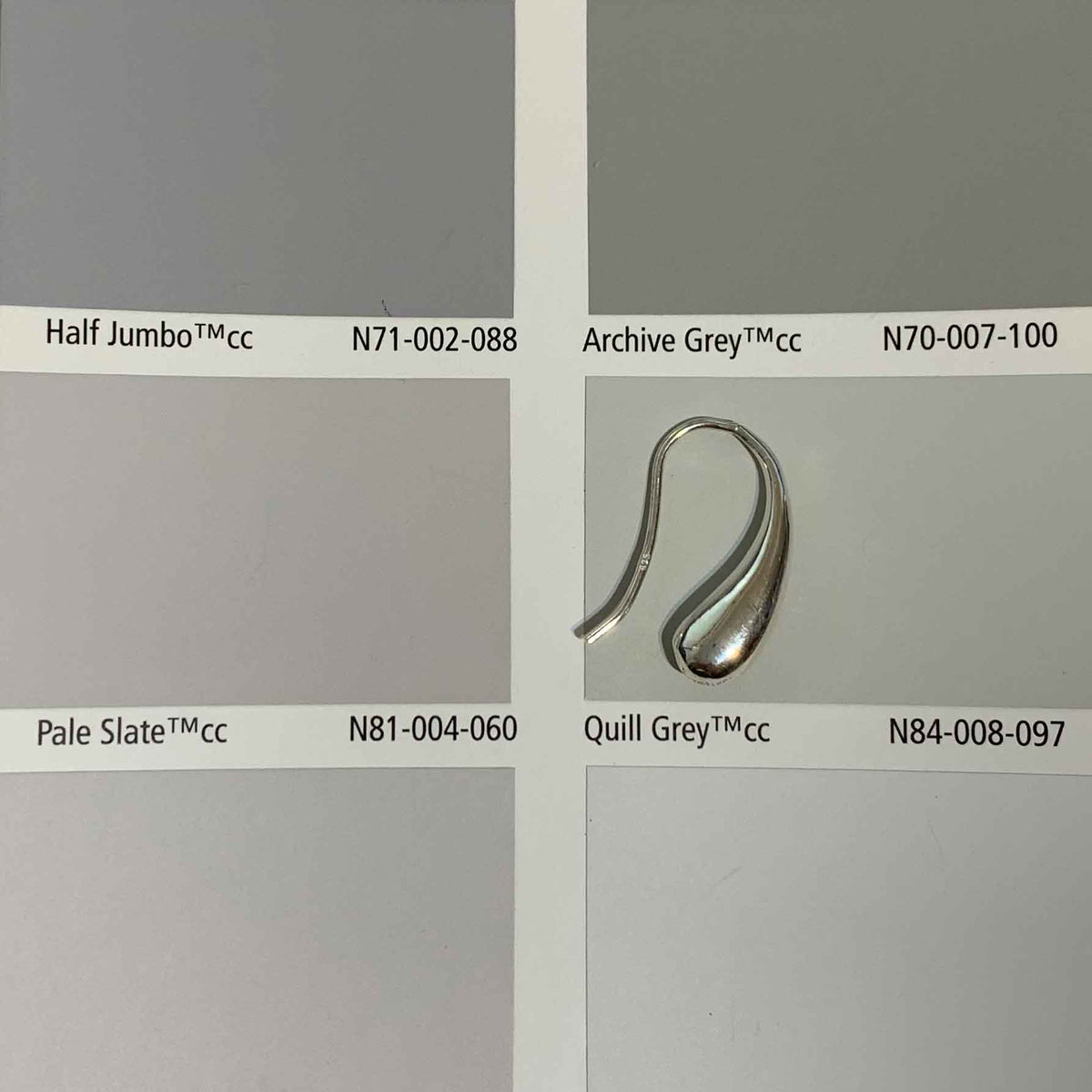 925 sterling Silver teardrop earring "Bevina" (25mm)