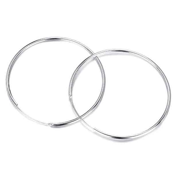Silver Hoop 3mm thick