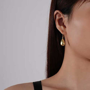 gold teardrop earrings jewellery