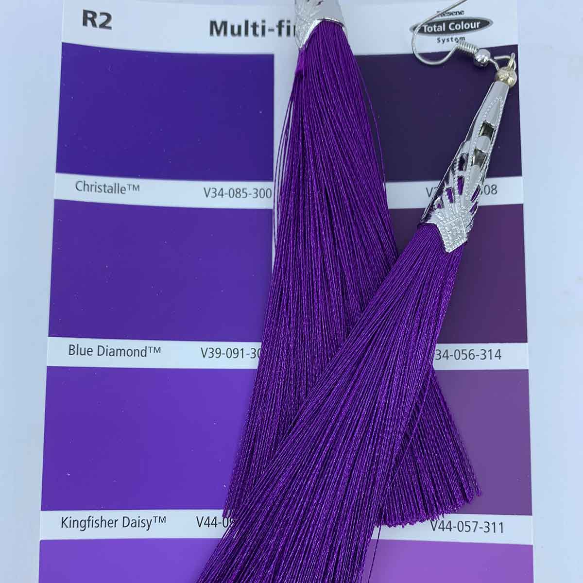 long silk tassel earrings for women