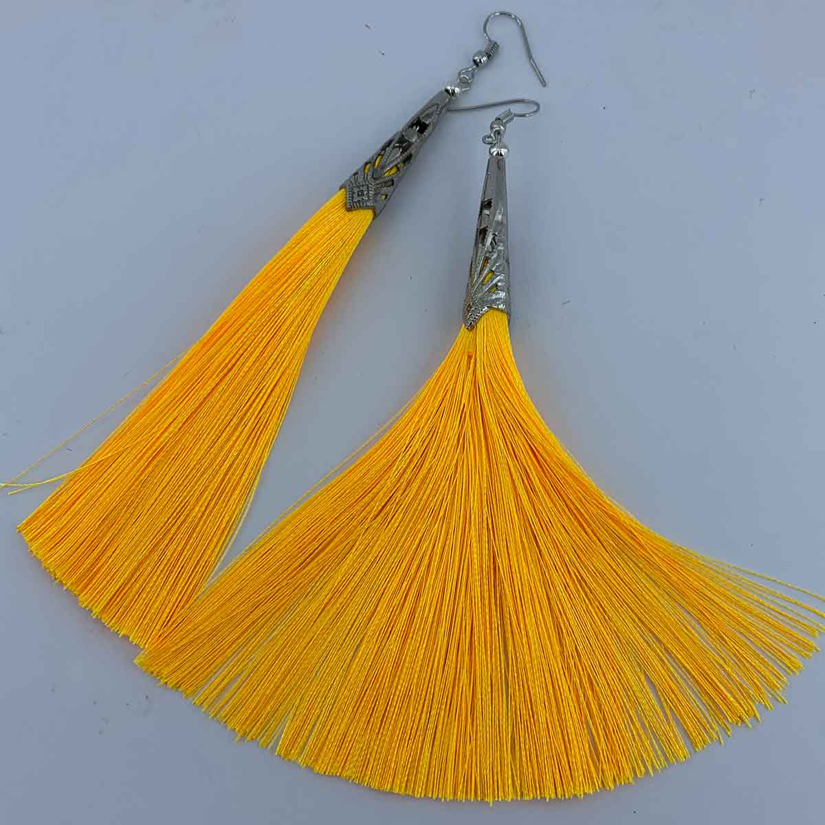 long silk tassel earrings for women