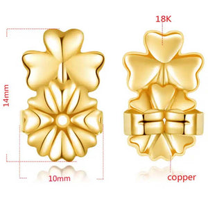Gold earring back lifters sizes
