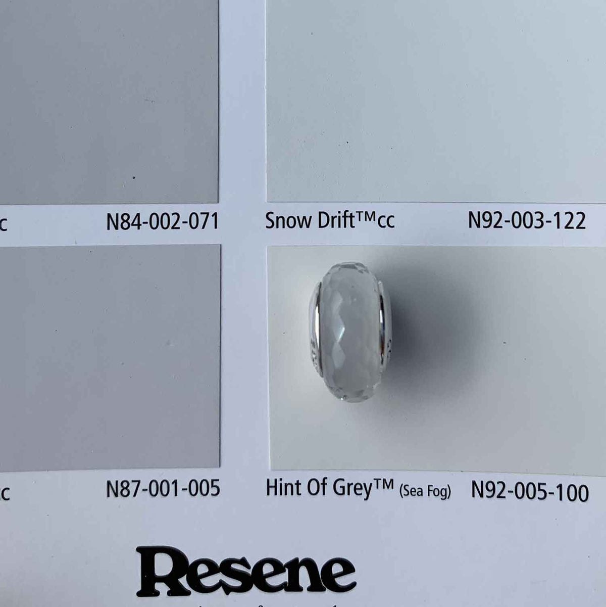 frenelle jewellery charm bead white murano