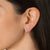 crystal silver stud earrings for women men