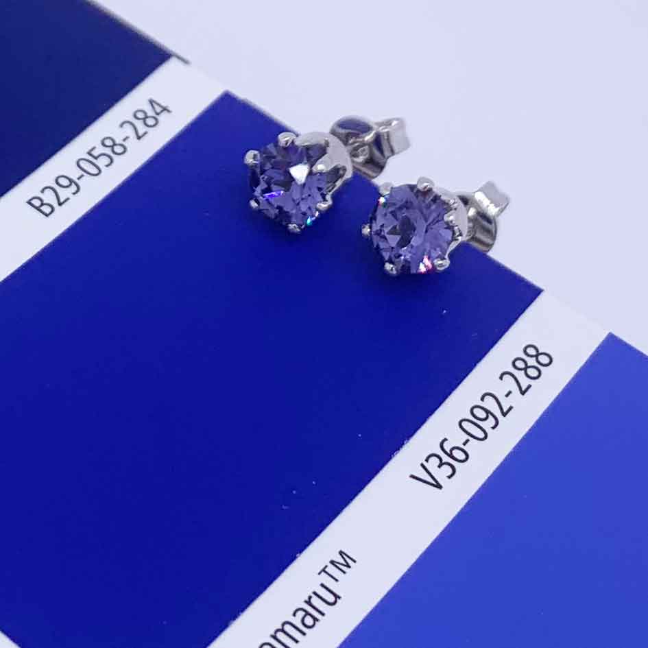 silver stud earrings amethyst jewellery nz