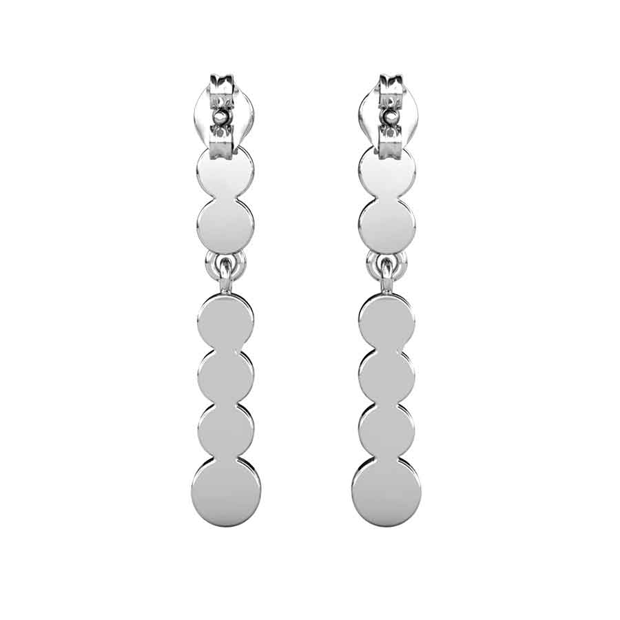 silver drop dangle earrings crystals jewellery for women brides
