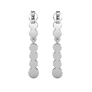 silver drop dangle earrings crystals jewellery for women brides