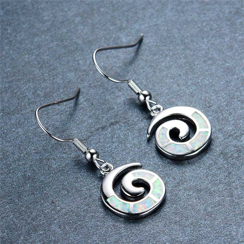 maori koru silver drop earrings nz