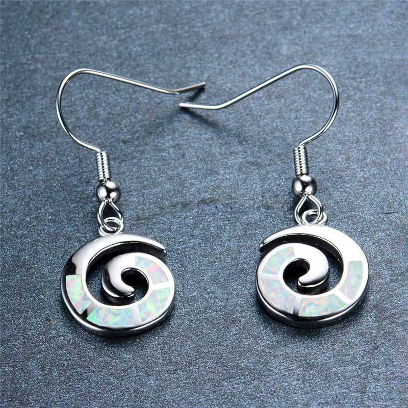 maori koru silver drop earrings nz