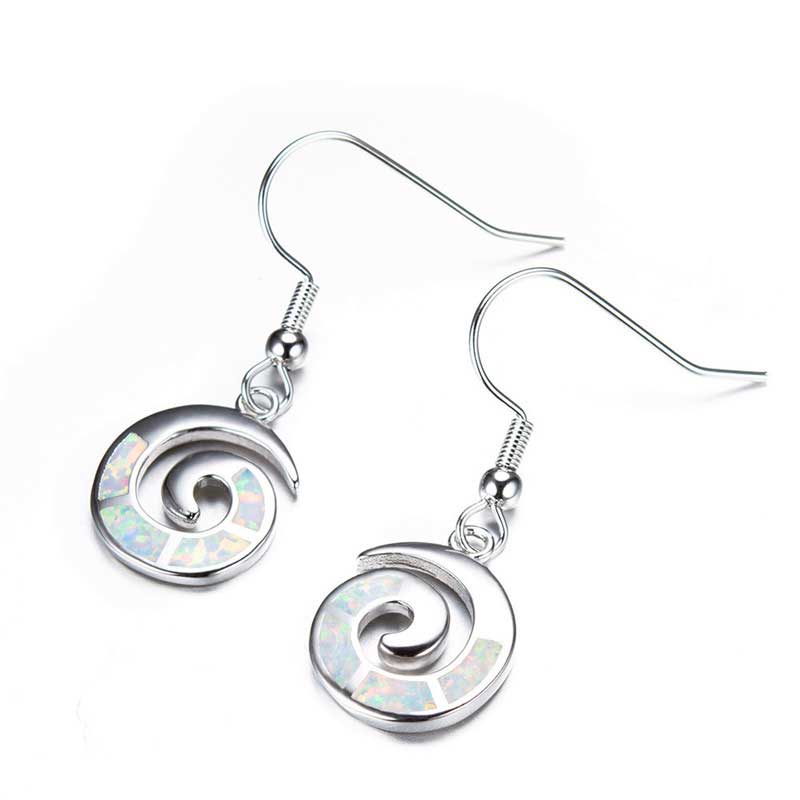 maori koru silver drop earrings nz