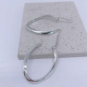 silver hoop earrings 925