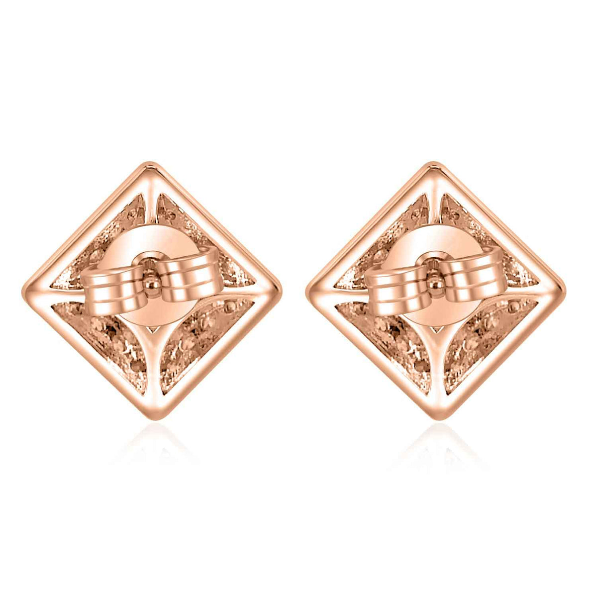 rose gold alexandrite stud earrings