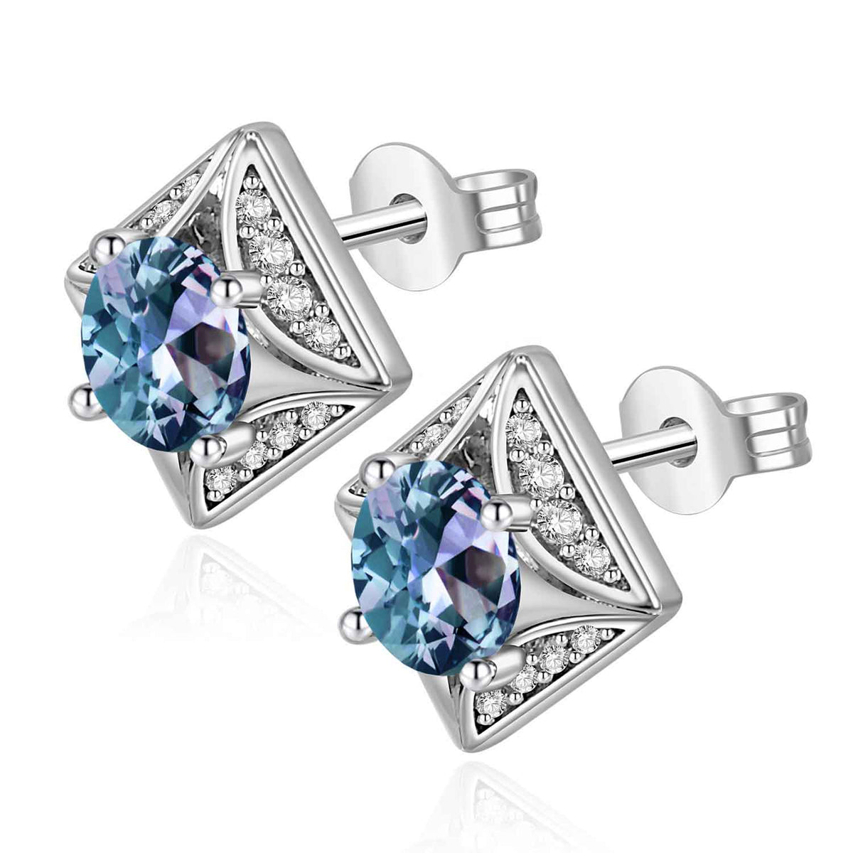 alexandrite stud earrings jewellery women