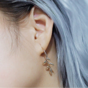 silver leaf earring jewellery