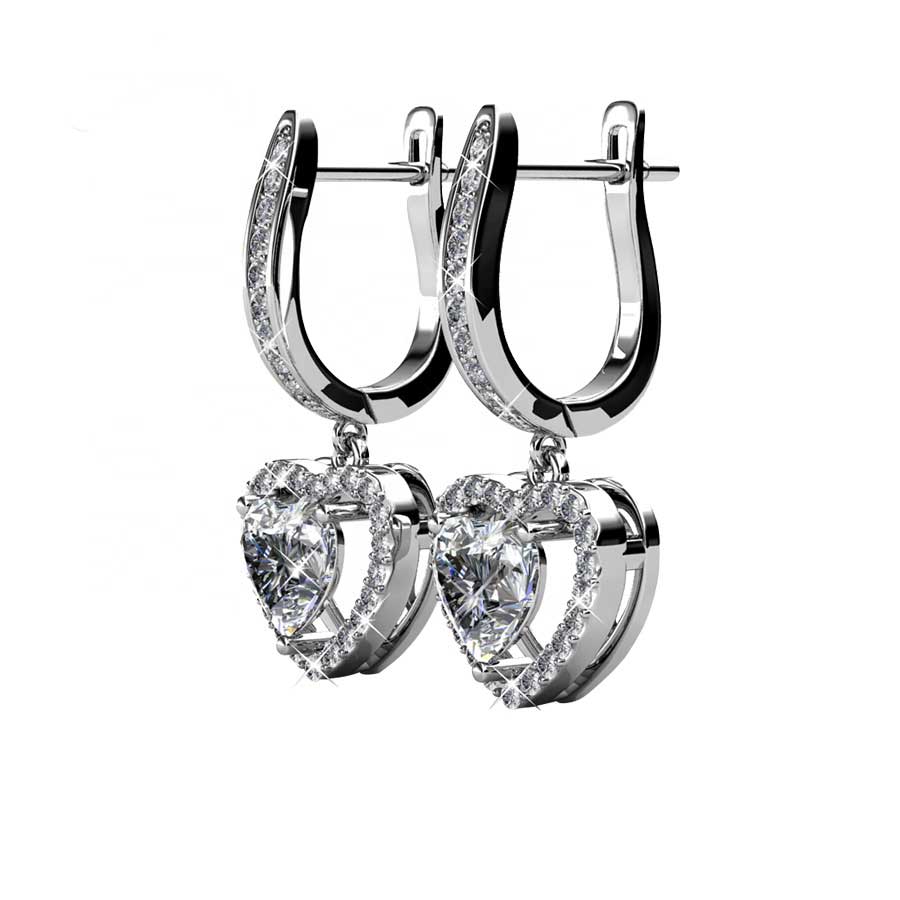 Child's 12.0mm Beaded Frame Heart Hoop Earrings in 14K Gold | Peoples  Jewellers