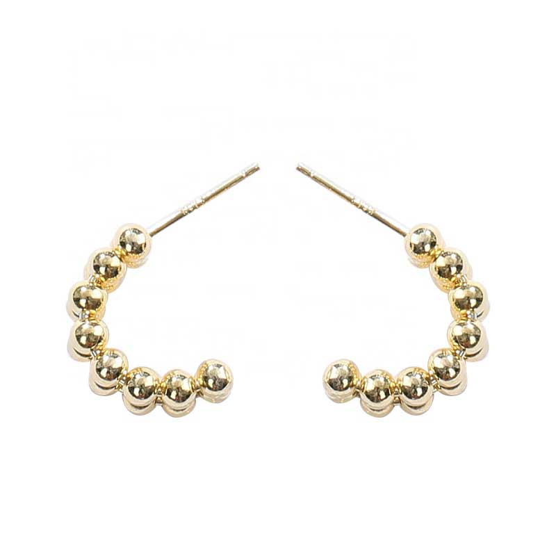 gold hoop earrings modern