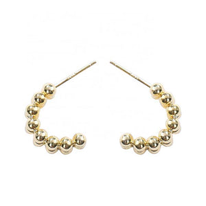 gold hoop earrings modern
