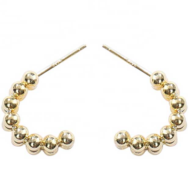 gold hoop earrings modern