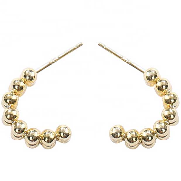 gold hoop earrings modern