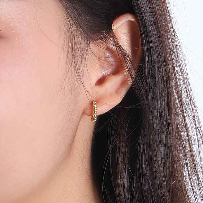 Petite Pia Hoop Earrings Gold by Mignonne Gavigan – Willow Park Boutique