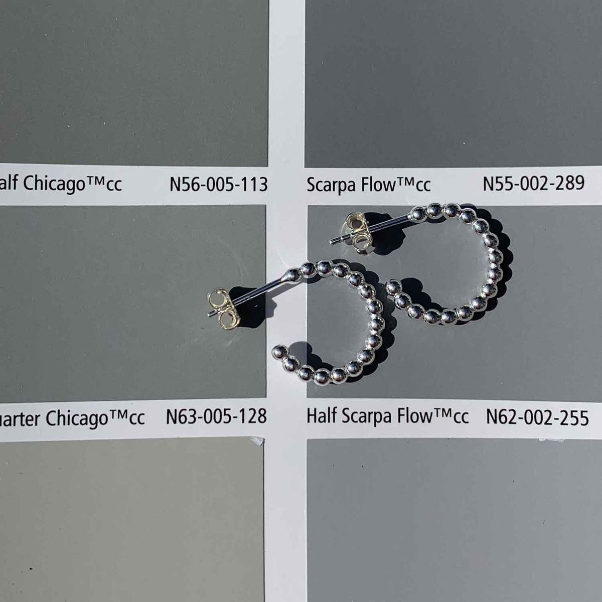 frenelle jewellery earrings silver hoops