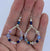 jewellery earrings silver blue
