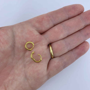 gold huggie earring jewellery for women