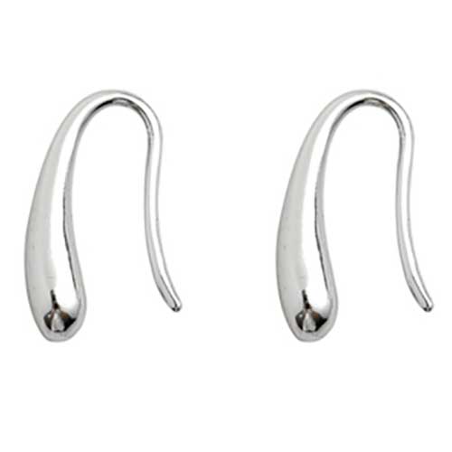 silver teardrop earrings