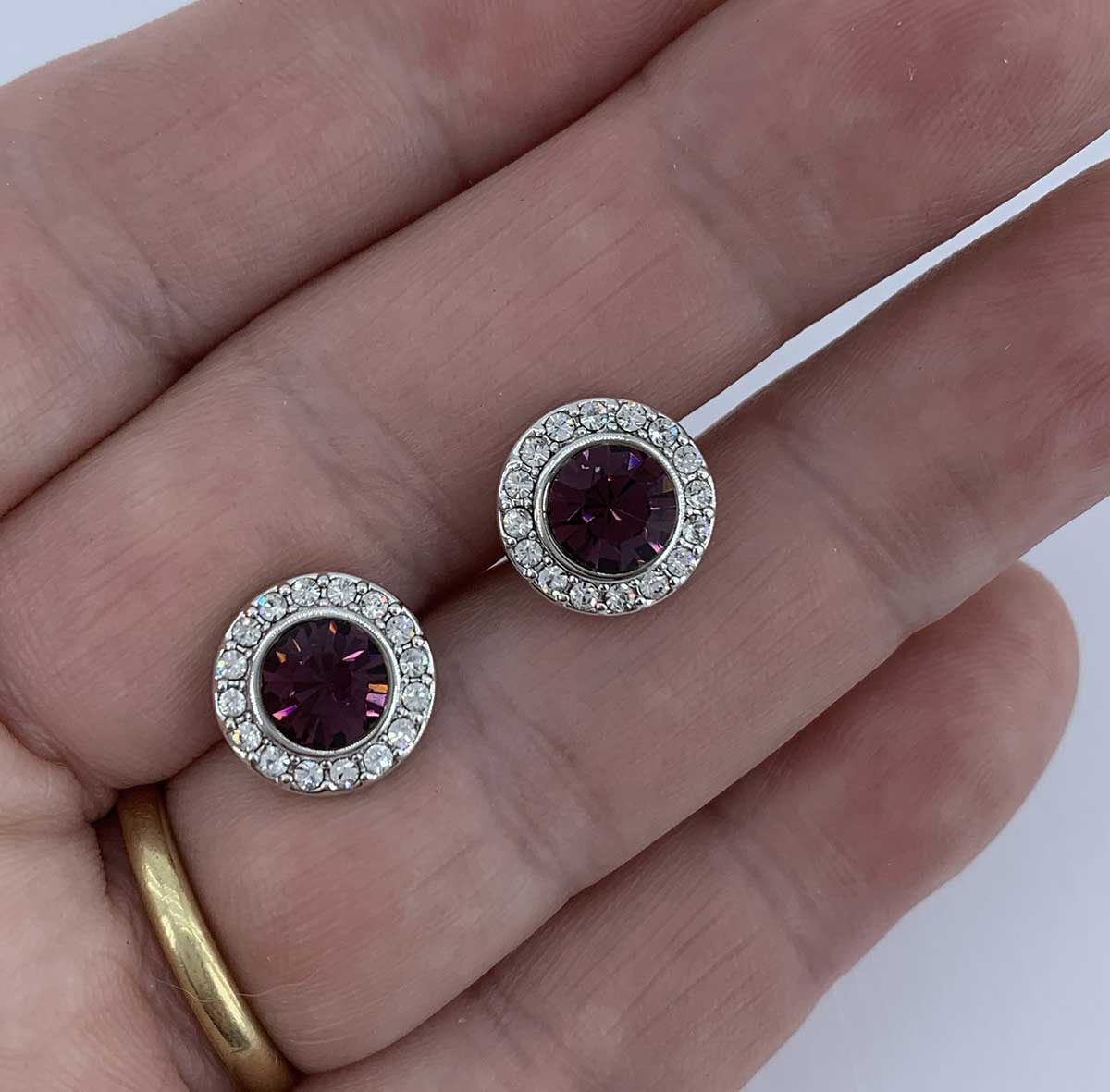 Elle earrings with deals ruby