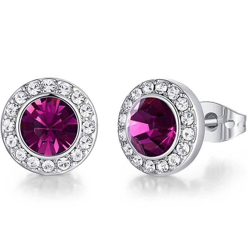 Elle earrings with deals ruby