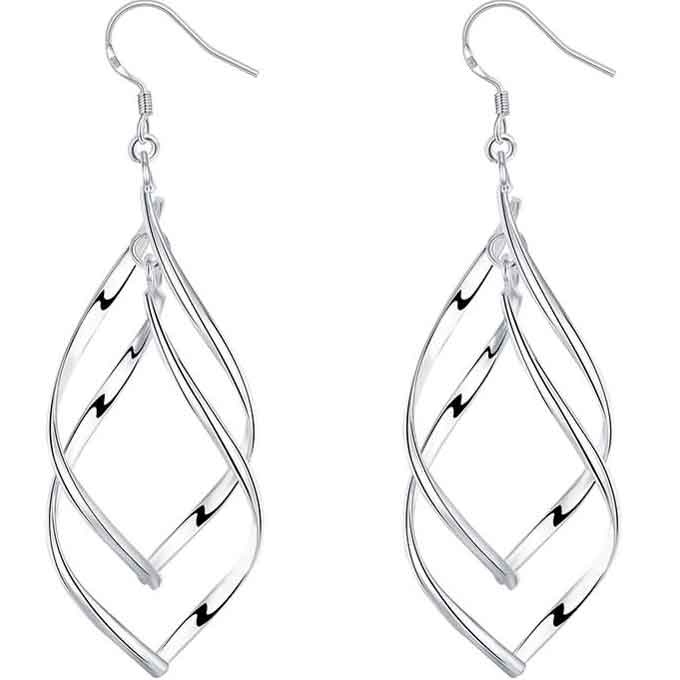 silver dangle earrings