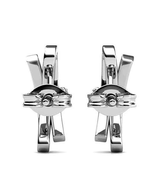 rose gold bow crystal earrings gift for women